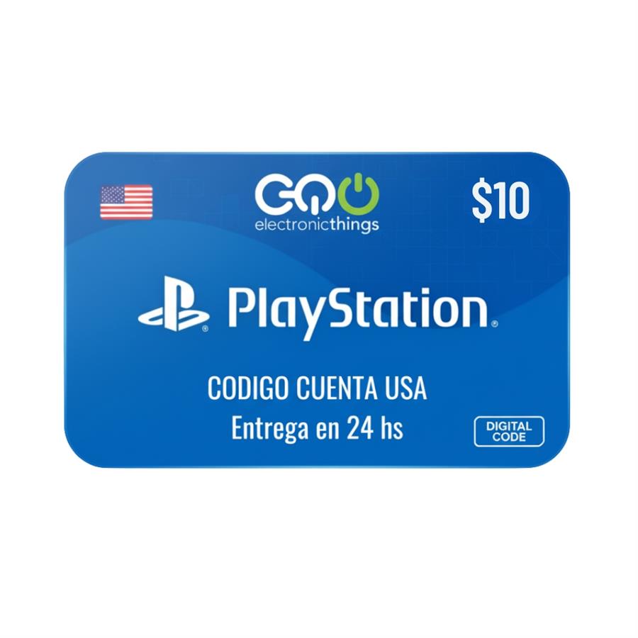Código Digital PlayStation Store 10 Dólares USA